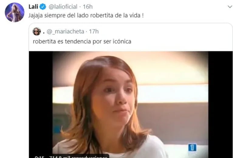 Lali, impactada tras la reaparición en TV de Robertita, su personaje en Floricienta: "Todo lo que viví después es magia"