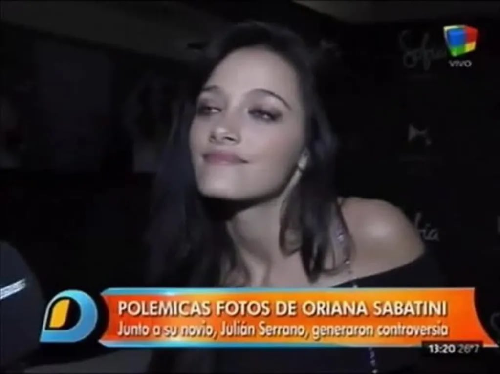Oriana Sabatini contó la charla que tuvo con Fulop por la foto hot con Serrano: "Me llamó y me dijo '¿te parece? Es medio subida de tono'"