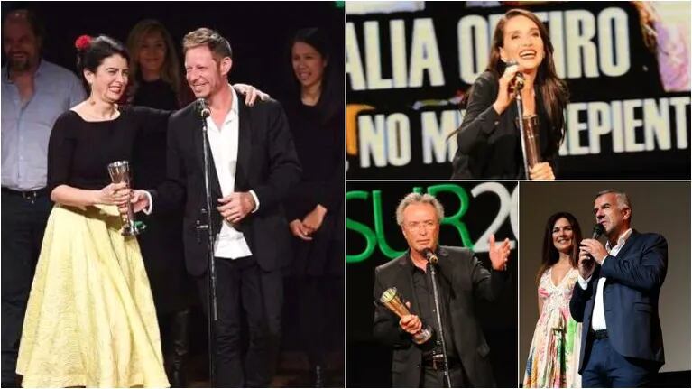 La luz incidente, la gran ganadora de los Premios Sur: Natalia Oreiro y Oscar Martínez, mejores actores. Fotos: Clarín/ Twitter