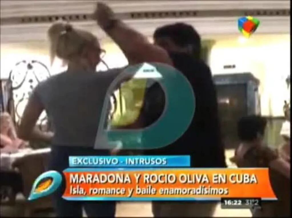 Bailando por un amor: Diego Maradona y Rocío Oliva, acaramelados en Cuba