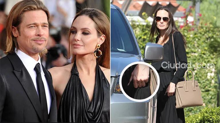 Angelina Jolie y su foto sin anillo, luego de su separación de Brad Pitt.