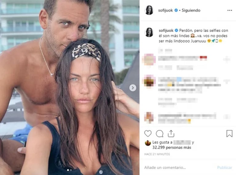 El piropo de Jujuy Jiménez a Del Potro en sus paradisíacas vacaciones: "Las selfies con él son más lindas"