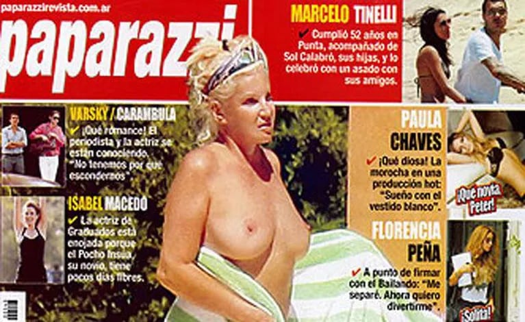 Susana Giménez se animó a su topless más osado (Foto: Revista Paparazzi). 