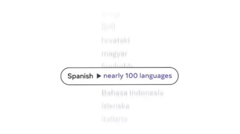 Meta presenta un nuevo modelo de IA que traduce y transcribe cerca de 100 idiomas