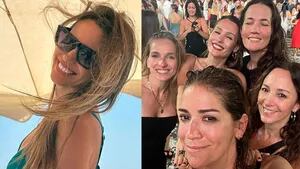 Pampita compartió sus primeras fotos de fiesta en Ibiza.