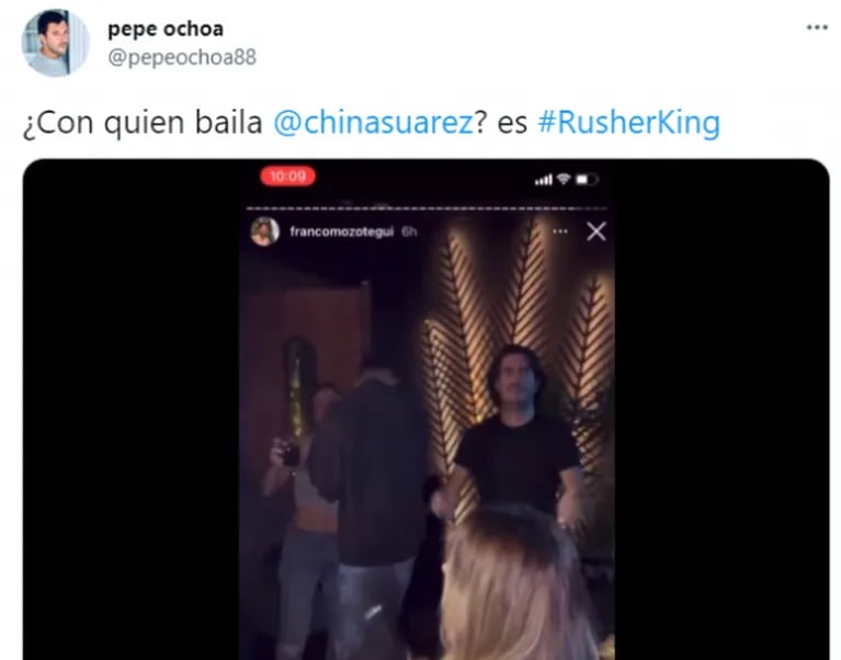 El video de China Suárez a los besos con Rusherking que confirma su romance: "Muy mimosos"