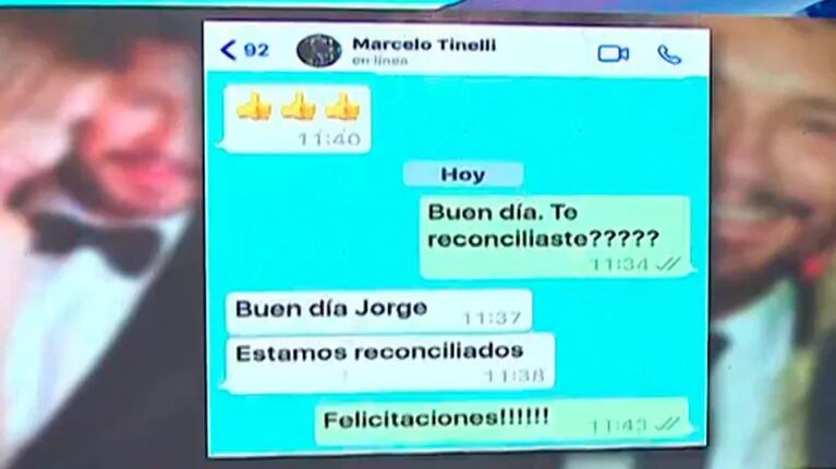 El palito de Adrián Pallares a Jorge Rial por el chat con Tinelli: "Estabas boludeando, tardaste en responder"