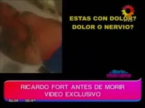 Difunden video de Ricardo Fort dos días antes de su muerte