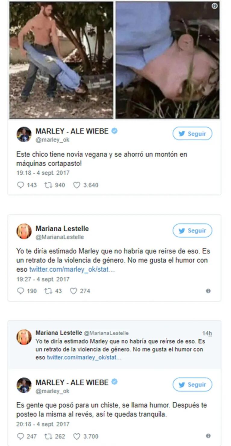 El sorpresivo cruce de Marley y Mariana Lestelle en Twitter: "Sé humilde, en breve vas a tener un hijo al cual educar"