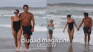 Guillermo Andino y su familia en las playas de Punta del Este (Fotos: GM Press). 