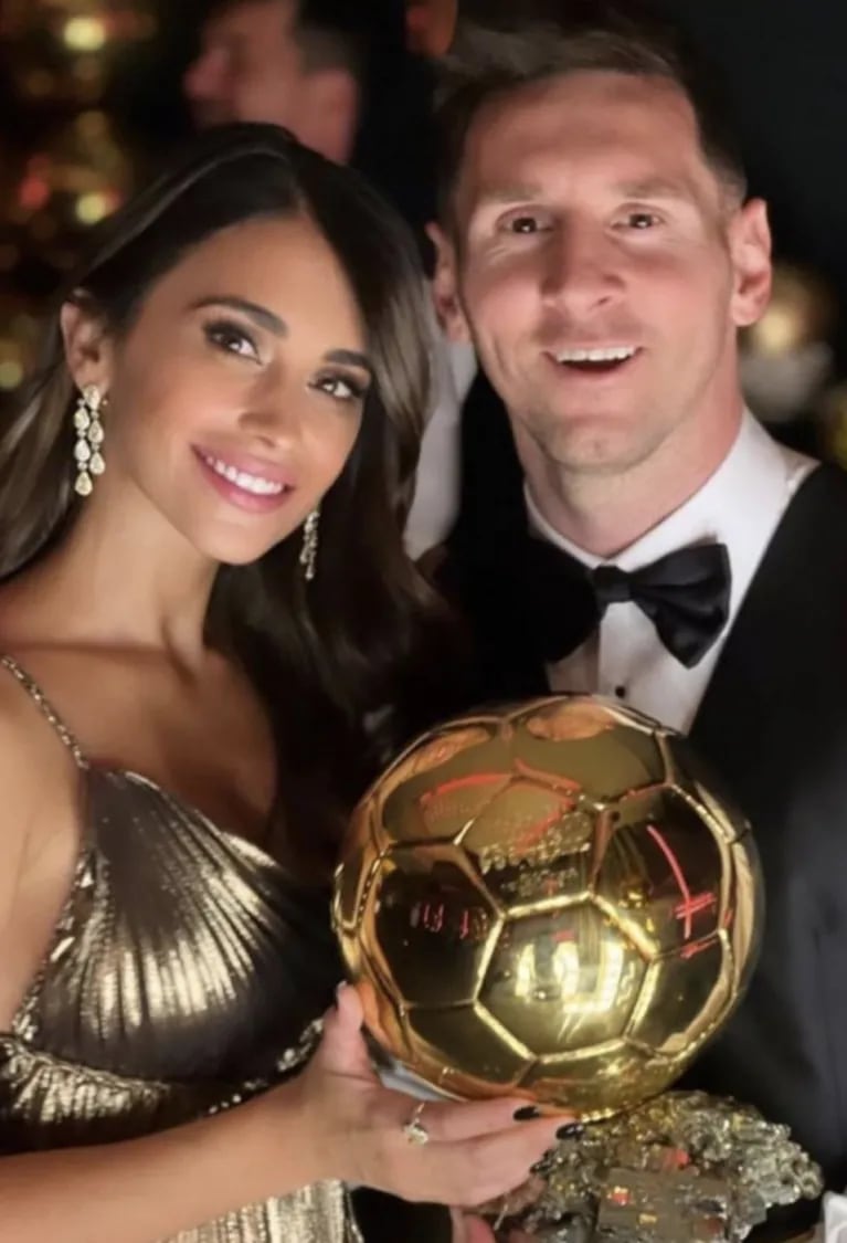 Dulce mensaje de Antonela Roccuzzo a Lionel Messi por haber ganado el Balón de Oro: "Estamos muy orgullosos"