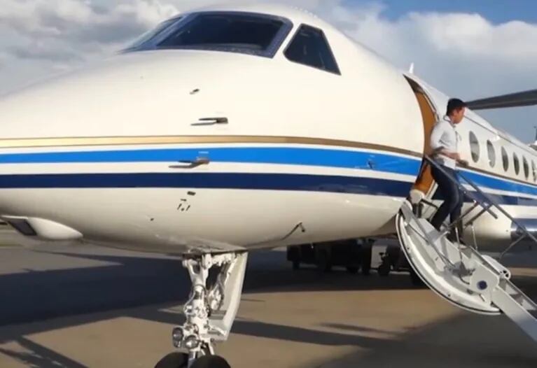 Los lujosos detalles del avión privado con el que Messi llegó a Rosario: está valuado en 15 millones de dólares
