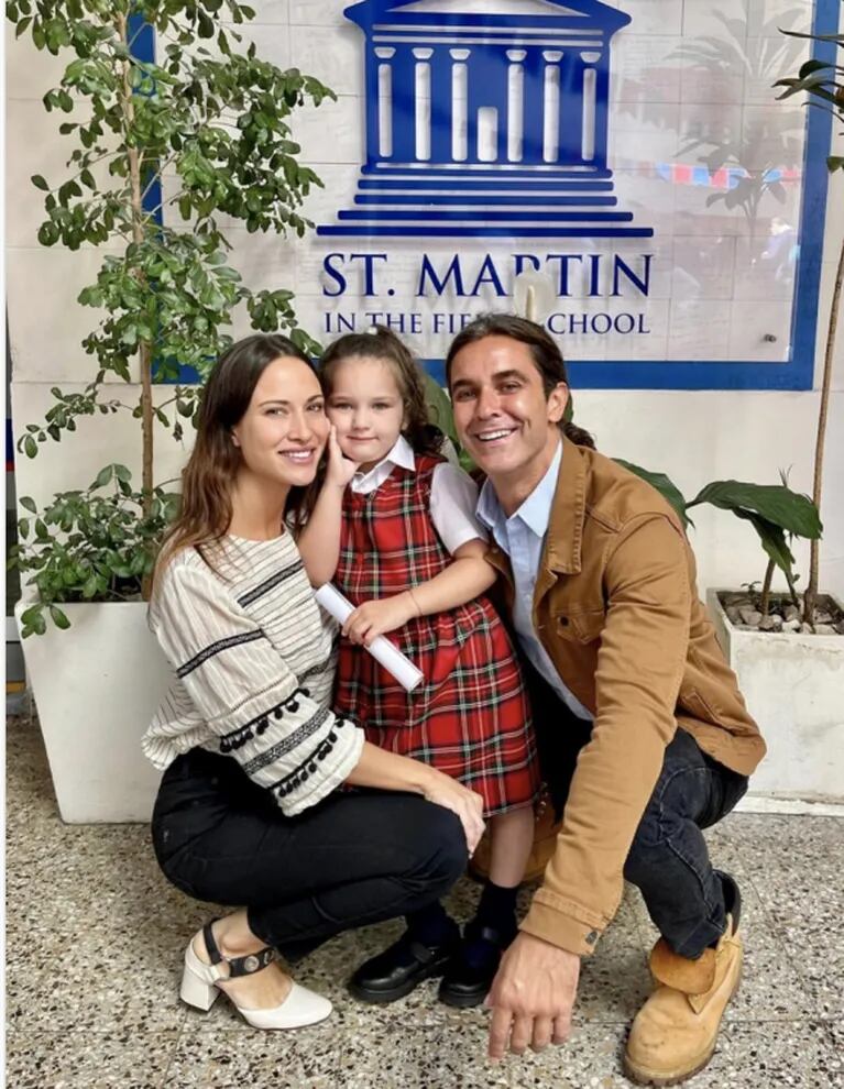 Camila Cavallo y Mariano Martínez compartieron el último día de salita de 4 de su hija: "Felicidad absoluta" 