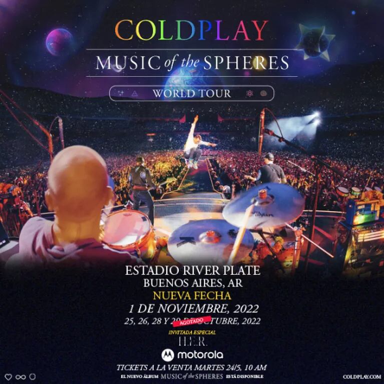 Coldplay sumó una quinta fecha en Buenos Aires: cuándo y cómo cómprar las entradas