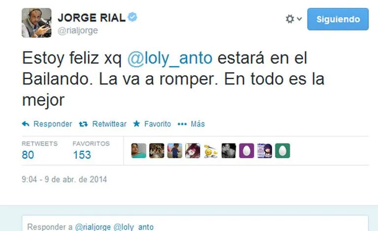 Jorge Rial confirmó que Loly estará en el Bailando (Fotos: Captura). 