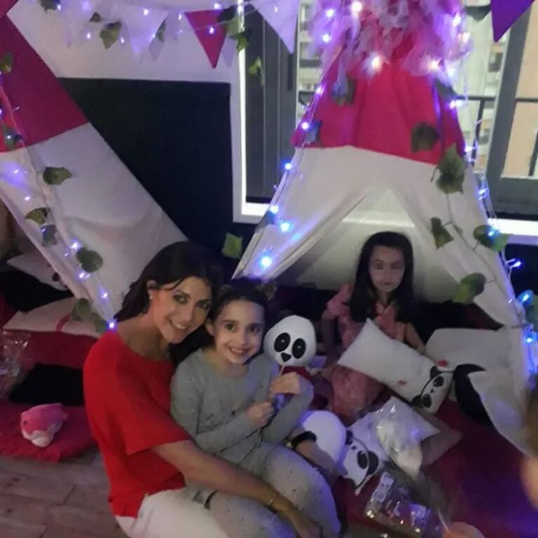El tierno festejo de cumple de la hija de Pamela David: ambientación de pandas y pijamada con amigas
