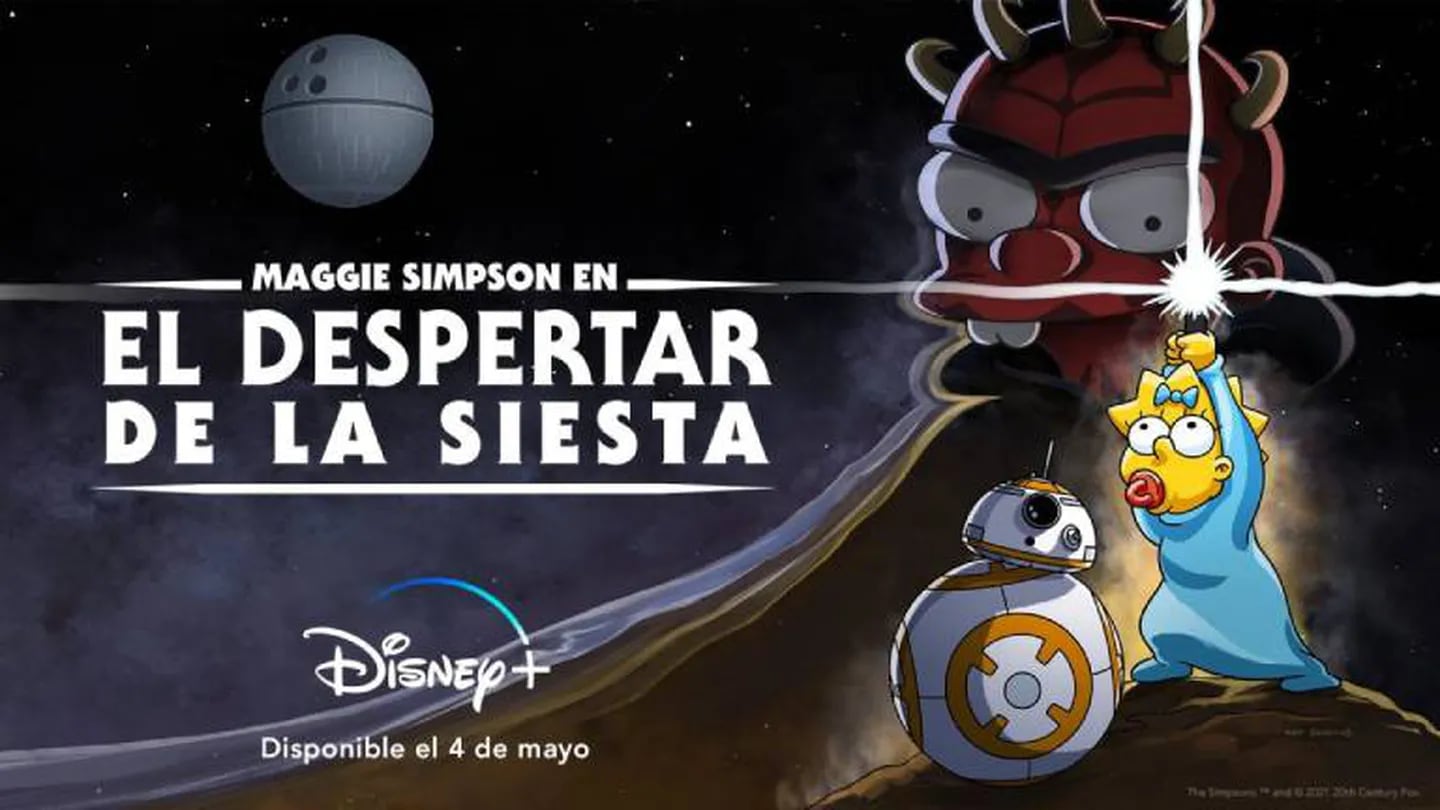 Disney+ estrenó un corto de Los Simpson para celebrar el Día de Star Wars