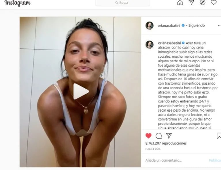 El gesto buena onda de Malena Narvay tras el fuerte mensaje de Oriana sobre sus trastornos alimenticios