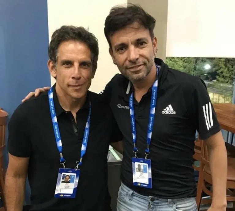 Martín Bossi y una foto "cholula" con Ben Stiller, juntos en el US Open: ¿se viene un proyecto en común?