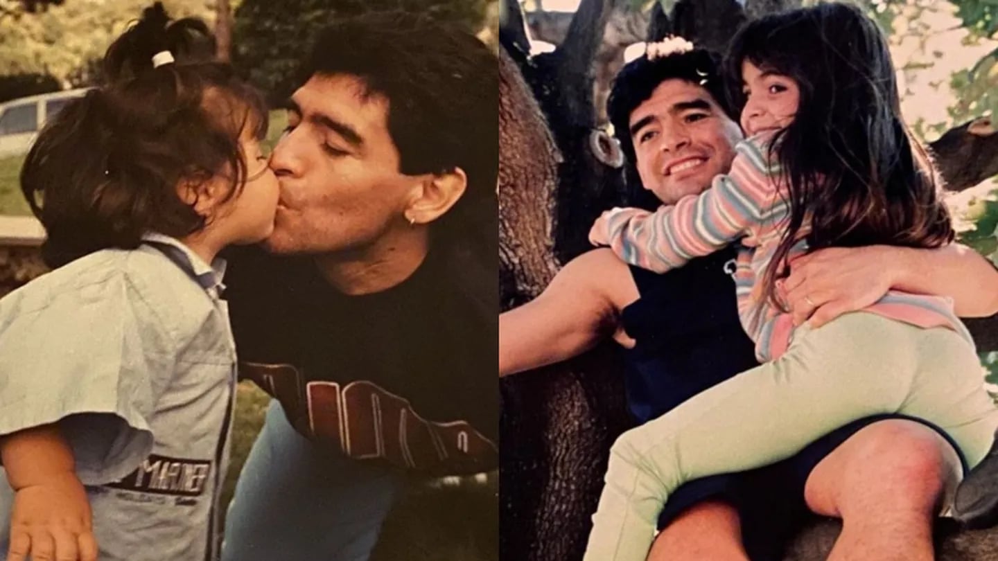 Fuerte posteo de Gianinna dedicado a Diego Maradona en el día de su cumpleaños (Fotos: Instagram)