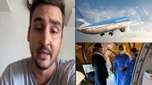 Habló el médico que asistió al pasajero que tenía síntomas de coronavirus en un vuelo que llegó desde España: "Estaba muy agitado"