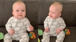 Esta bebé de 9 meses solo dice “dada” por mucho que su madre insista