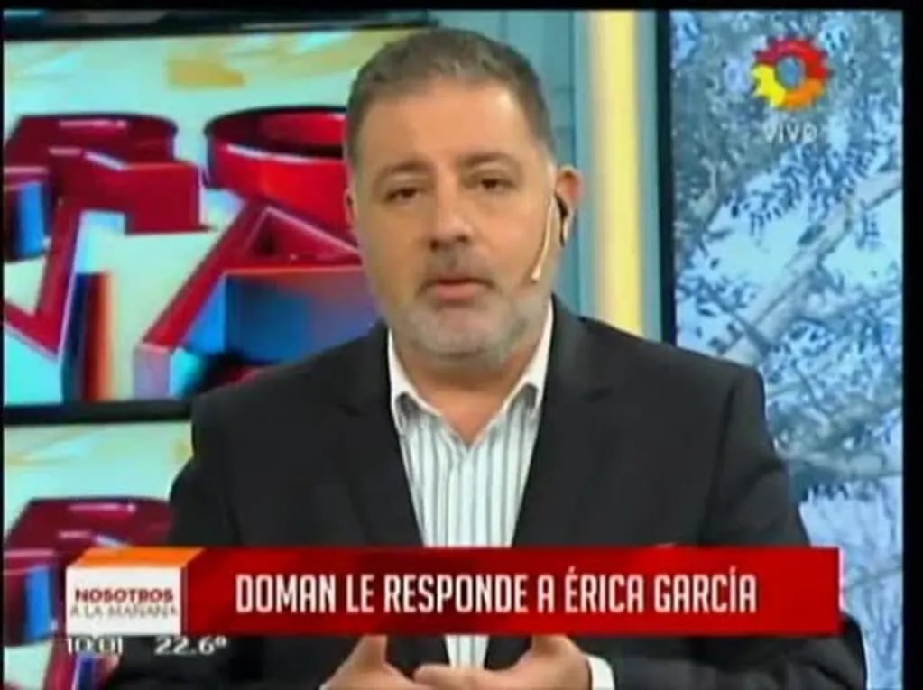 Así mostró Fabián Doman su versión de los chats hot con Erica García
