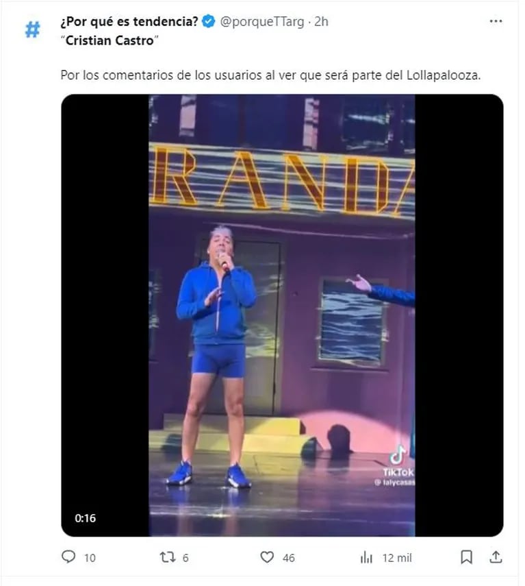 Cristian Castro en Lollapalooza Argentina 2024: los desopilantes memes tras conocerse el line up