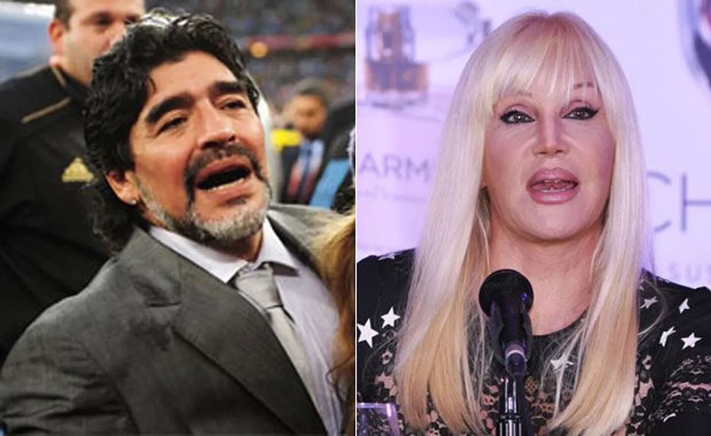 Cancelación confirmada: Diego Maradona no irá al living de Susana Giménez (Fotos: Web).
