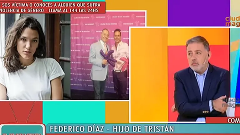 Federico Díaz, el hijo de Tristán: "No es lindo que te miren como si fueras el hijo de un violador"