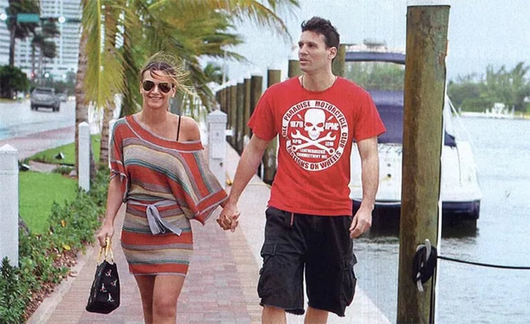 Amalia Granata y Juan Pablo paseando por Miami. (Foto: revista Gente)