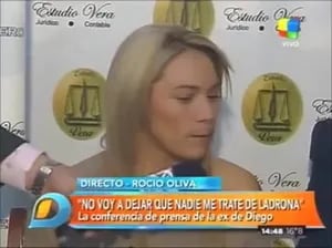 La insólita conferencia de prensa de Rocío Oliva: "No voy a dejar que me traten de incendiaria ni de  Rocha "