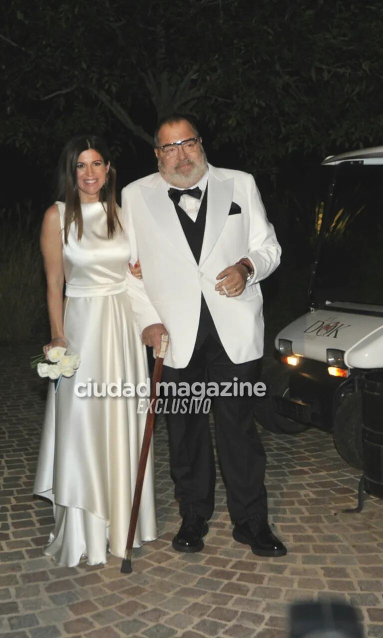 El casamiento de Jorge Lanata y Elba Marcovecchio: las fotos de sus súper looks de blanco