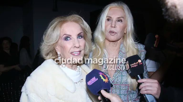 Mirtha Legrand y Susana Giménez: los looks de las divas en el cierre de la Semana de la Alta Costura