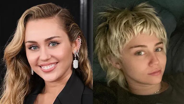 Miley se animó a un corte retro.