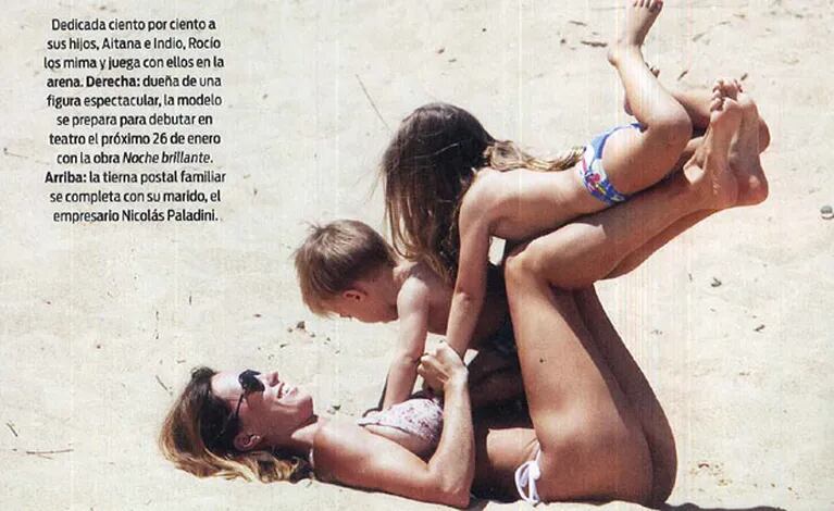 Las vacaciones familiares de Rocñio Girao Díaz. (Foto: Revista ¡Hola! Argentina)