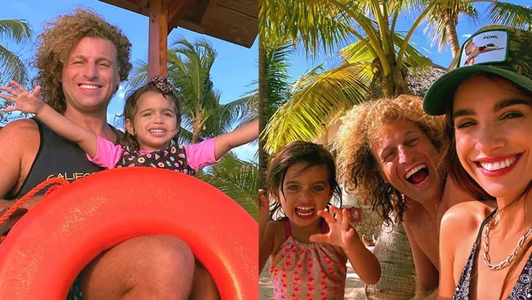 Rulo y Gabriela se divirtieron con su hija en República Dominicana.