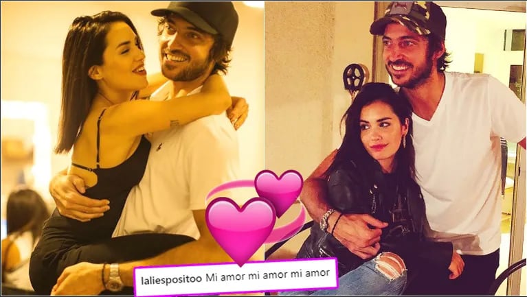 La romántica postal de Lali Espósito a Santiago Mocorrea, con dedicatoria incluida (Fotos: Instagram)
