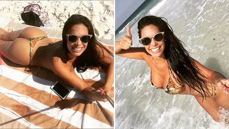 Sabrina Ravelli lució su lomazo en Playa del Carmen. (Foto: Instagram)