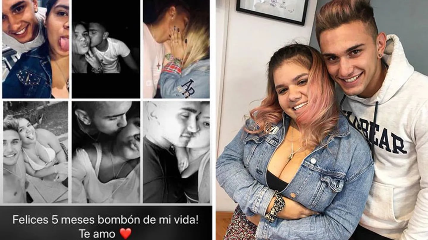 Morena Rial y Facundo Ambrosioni celebraron su quinto mes de noviazgo en WhatsApp. (Foto: revista Caras e Instagram)