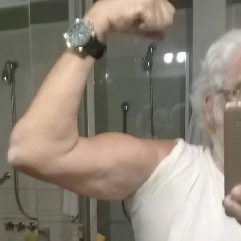Pacho O'Donnell luce sus músculos en Instagram a los 77: "La vejez no tiene que ser sinónimo de deterioro"
