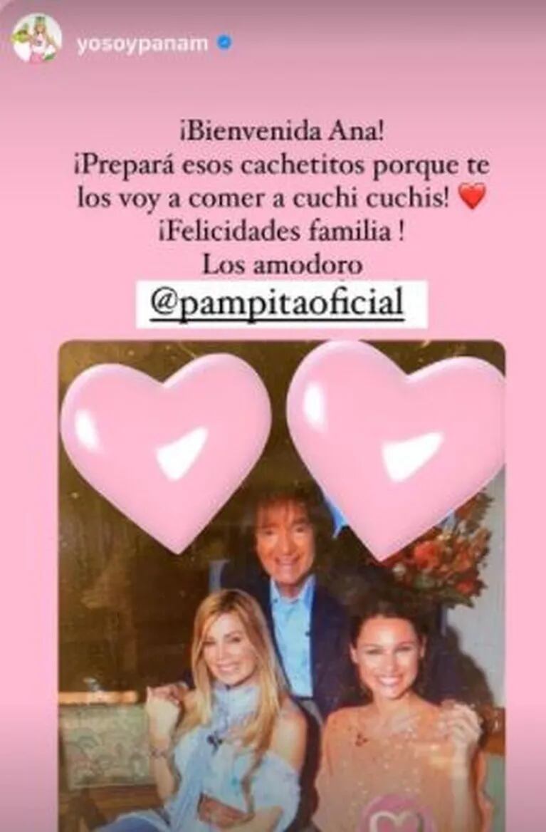 Los emotivos mensajes de los famosos por el nacimiento de la hija de Pampita: "Bienvenida"