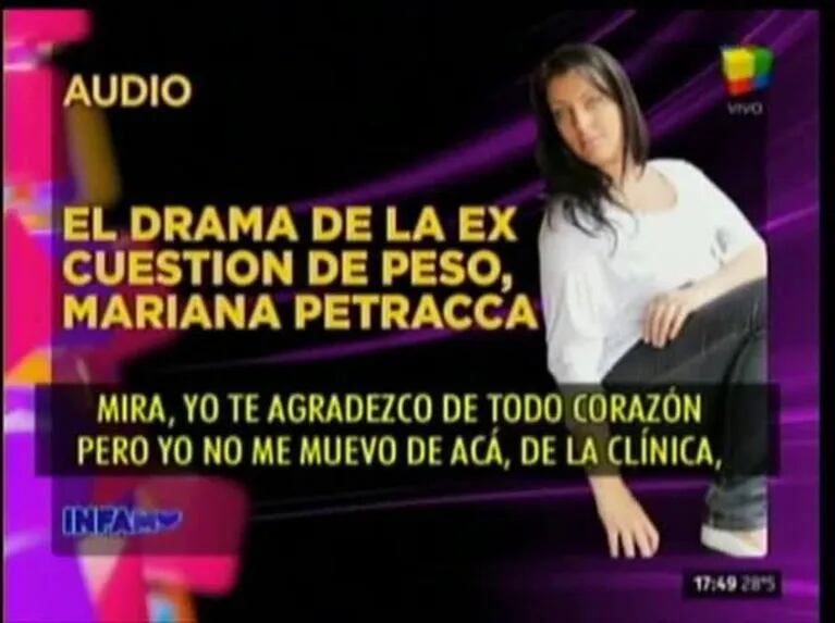 El relato de Mariana Petracca del drama que vive tras el ACV de su novio.