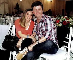 Diego Korol y su novia Romina Ricle. (Foto: revista Caras)