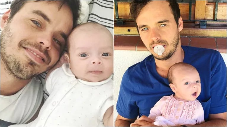 La tierna publicación de Benjamín Rojas dedicada a Rita, su beba de dos meses (Fotos: Instagram)
