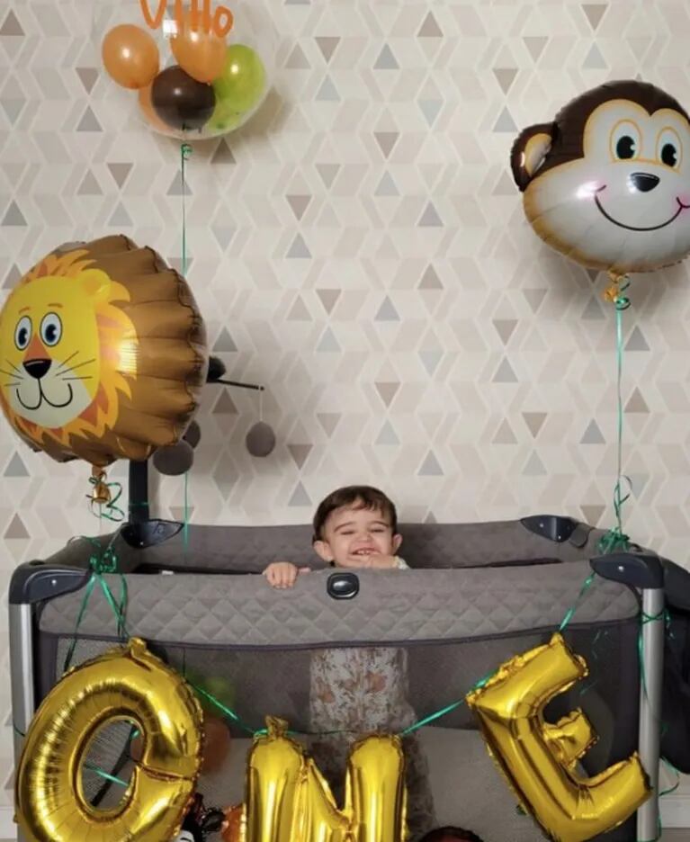 Belén Francese celebró el primer año de su hijo Vitto con una dulce imagen a minutos de dar a luz