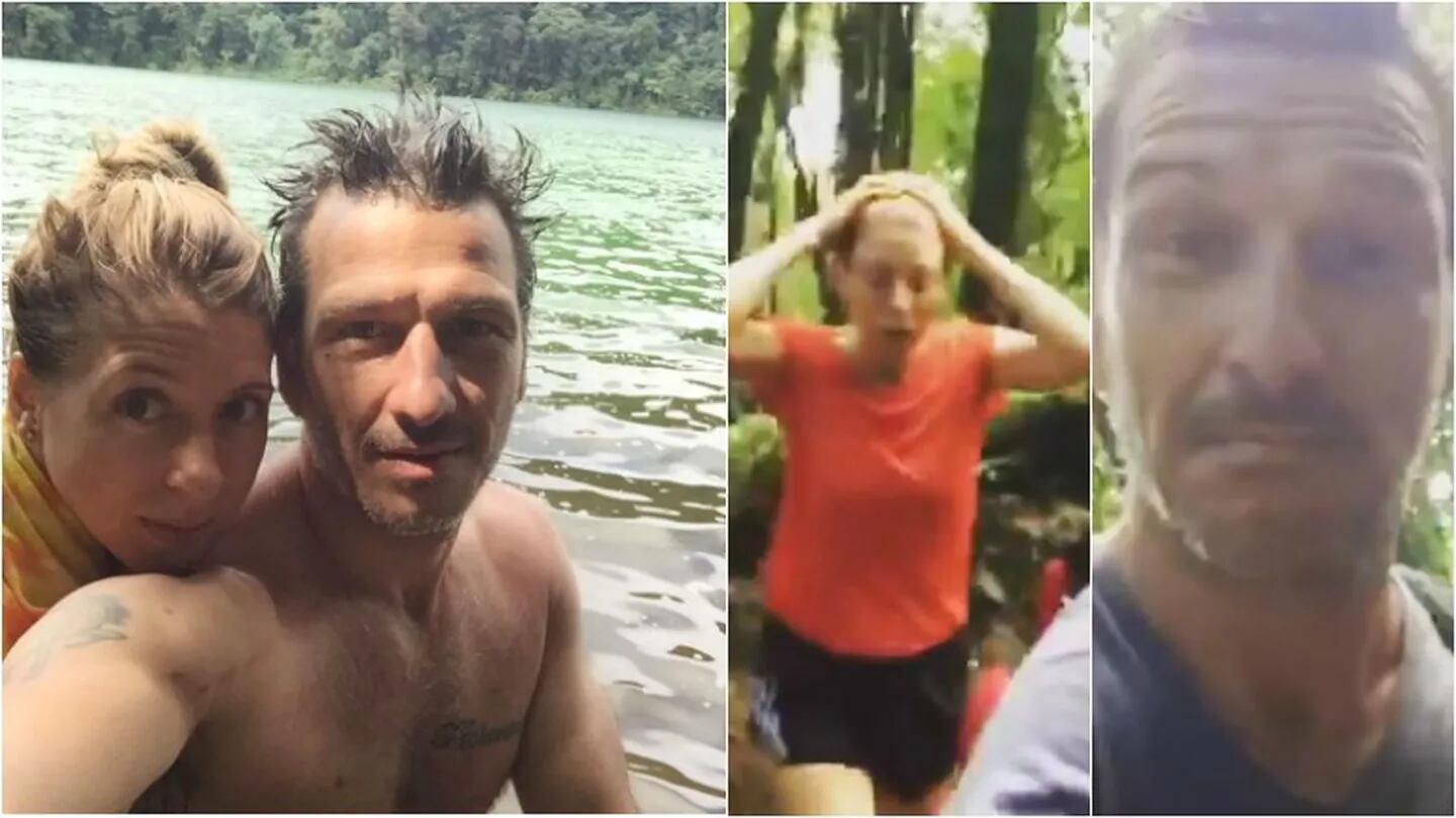 Florencia Bertotti y Federico Amador, de vacaciones "aventureras" en Costa Rica. Foto: Instagram