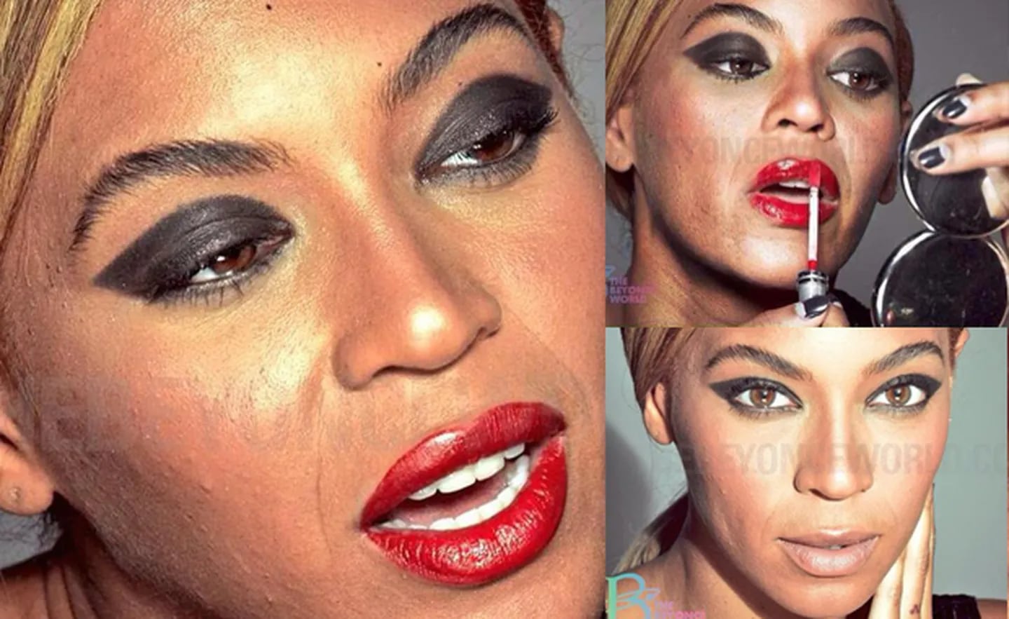 Las imágenes de Beyoncé sin Photoshop. (Fuente: web)