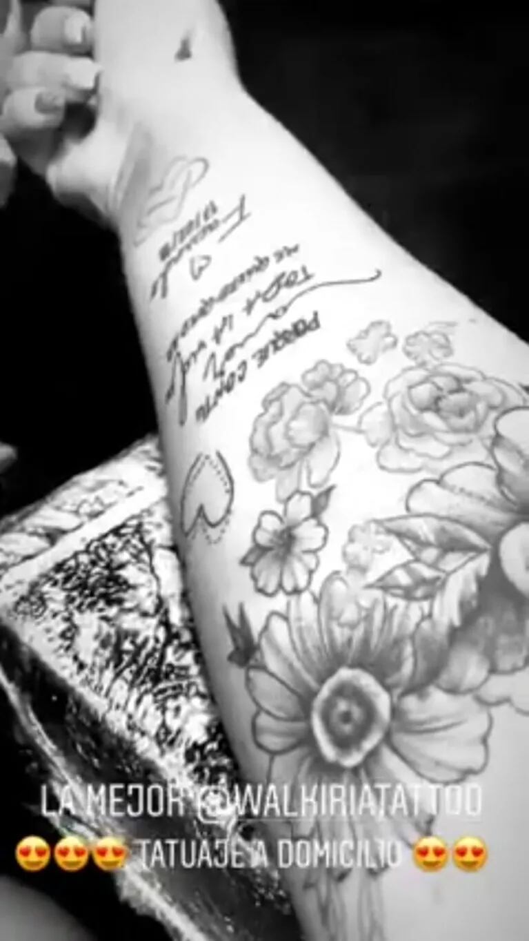 El enorme (y muy significativo) tatuaje de Morena Rial dedicado a Facundo Ambrosioni
