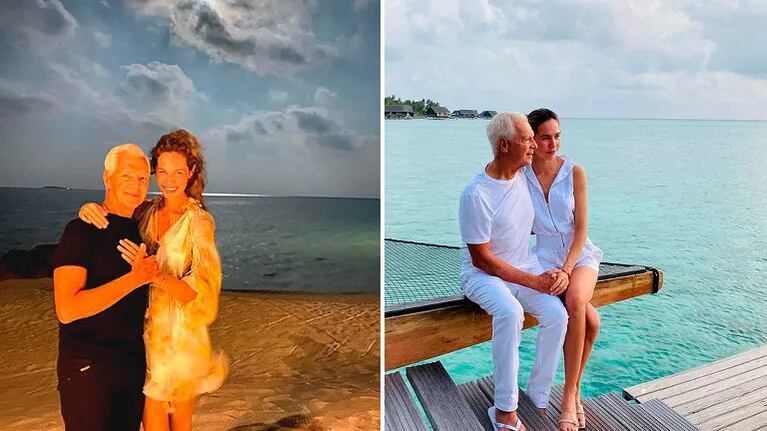 Eduardo Constantina y su esposa Elina concretaron su postergada luna de miel en Maldivas: “Te amo por siempre”